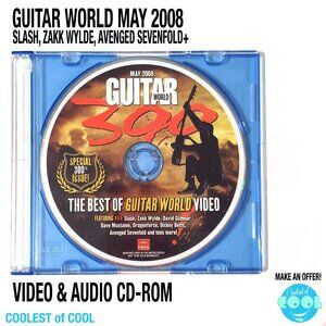 Vintage Guitar World May 2008 CD Rom Learn Slash Dragonforce Zakk Wylde plus